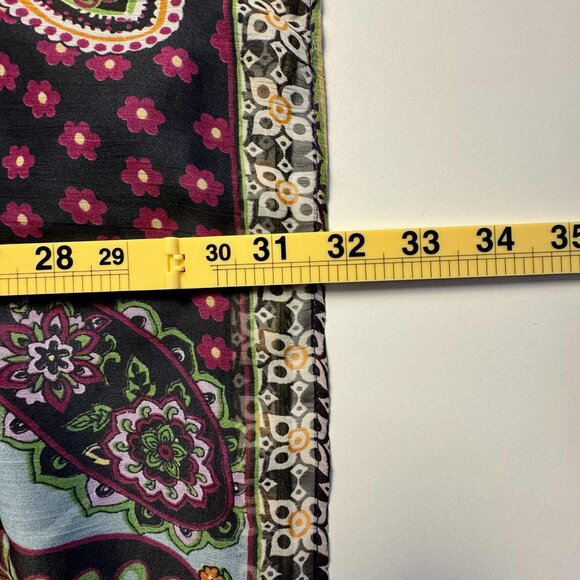 Nouveau Pink Boho Paisley Sheer Tunic Dress - Size S - Picture 6 of 6